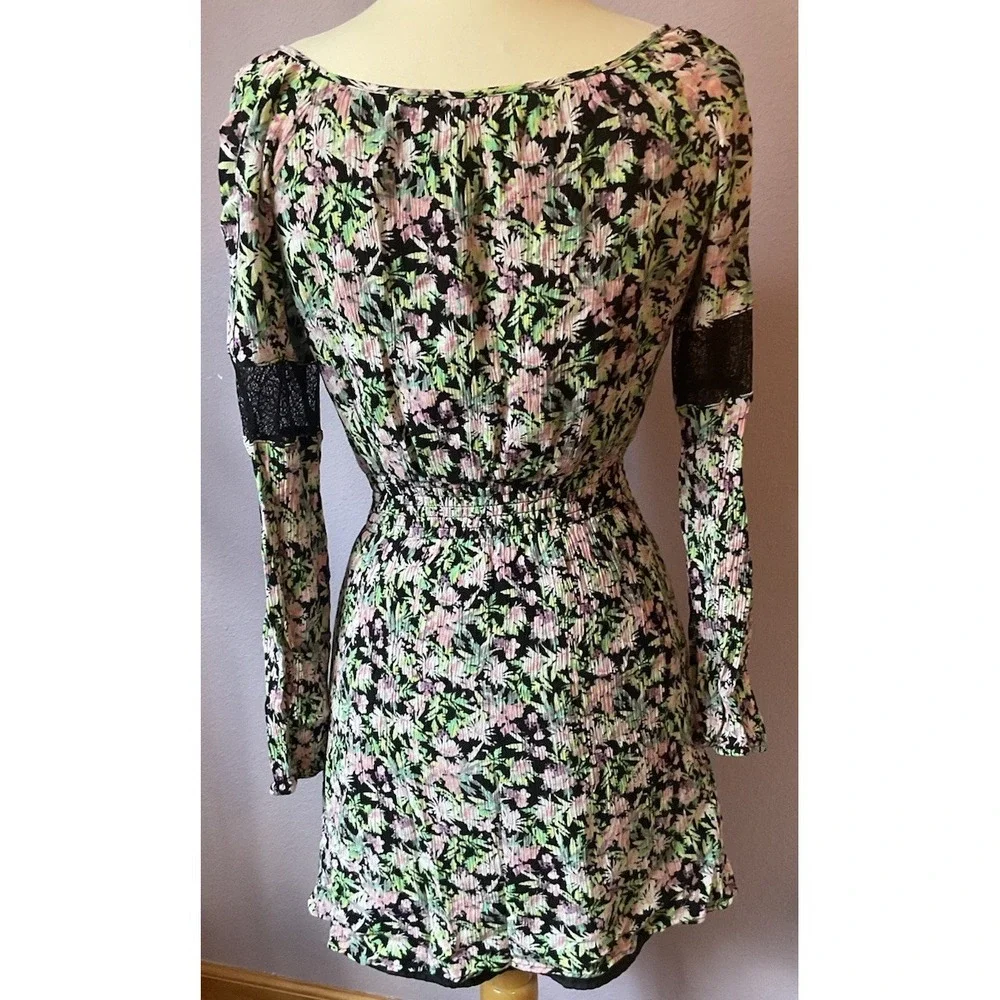 Princess Vera Wang‎ Floral Lace Long Sleeve Dress Size Medium Romantic